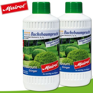 Mairol 2 x 1000 ml Buchsbaumdünger Buchsbaumpracht Liquid
