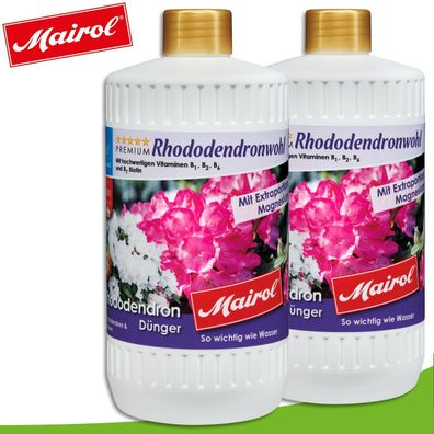 Mairol 2 x 1000 ml Rhododendronwohl Rhododendrondünger Liquid