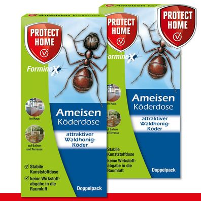 Protect Home 2 x 2 Stück FormineX Ameisen Köderdose Bekämpfung Garten Haus