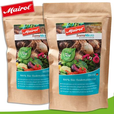 Mairol 2x 450g TerraMicro Bodenaktivator Bio Mineralien Nährstoffe Gemüse Wurzel