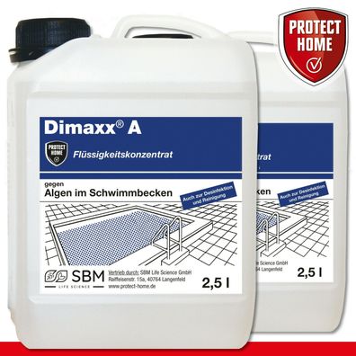 Protect Home 2 x 2500 ml DimaXX® A | gegen Algen im Schwimmbecken