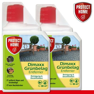 Protect Home 2 x 500 ml DimaXX® Grünbelag-Entferner