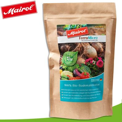 Mairol 450 g TerraMicro Bodenaktivator Wurzelaktivator Nährstoffe Human Garten