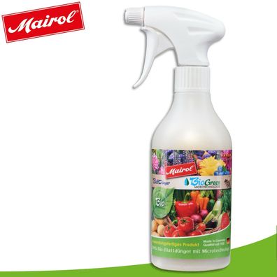 Mairol 500 ml BioGreenmineralischer Blattdünger Grünpflanzen Wachstum Nährstoffe
