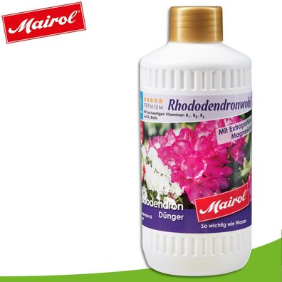 Mairol 500 ml Rhododendronwohl Dünger Premium Liquid Kübelpflanzen Beet Wachstum