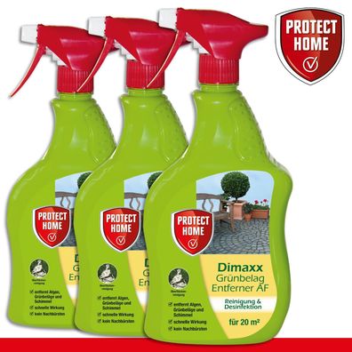 Protect Home 3 x 500 ml DimaXX® Grünbelag-Entferner AF