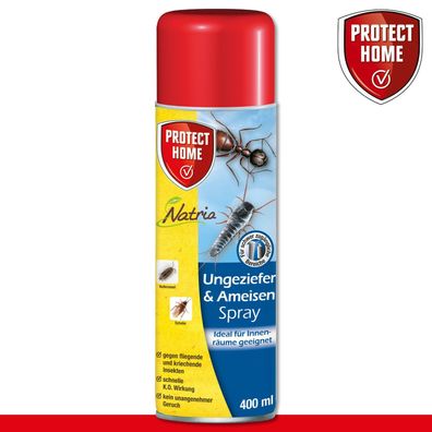 Protect Home 400ml Natria Ungeziefer & Ameisen Spray Gift Bekämpfung Haus Garten