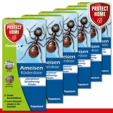 Protect Home 6 x 2 Stück FormineX Ameisen Köderdose Bekämpfung Garten Haus