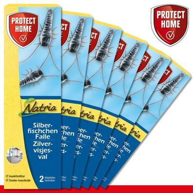 Protect Home 6 x 2 Stück Natria Silberfischchen-Falle | Silberfisch