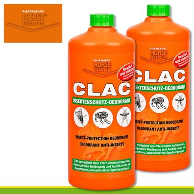 Pharmakas Horse fitform 2 x 1 l CLAC Fliegenschutz-Deodorant