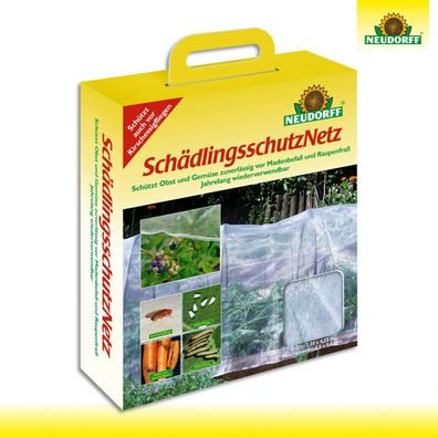 Neudorff 1 Stück SchädlingsschutzNetz | 2,30 x 4,25m Hagel Raupen Fliegen Garten
