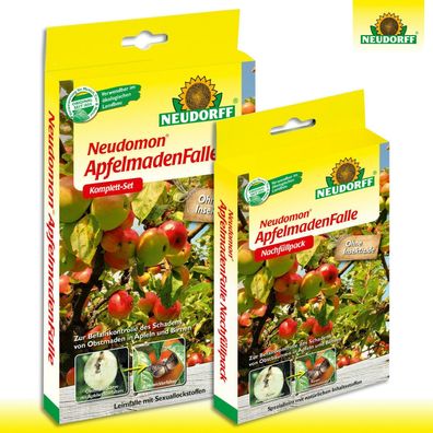 Neudorff Set: Neudomon ApfelmadenFalle + Nachfüllpack (Gr. Groß)