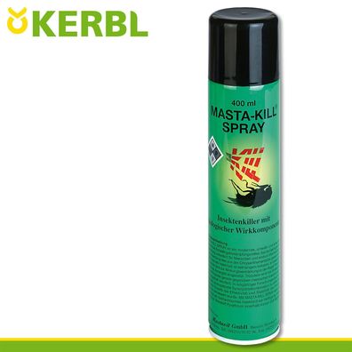 Kerbl 400ml MASTA-KILL Spray Insektenspray Bekämpfung Schädlinge Larven Stall
