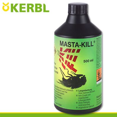 Kerbl 500ml MASTA-KILL ohne Sprühkopf Schädlinge Stall Box Bekämpfung Schutz