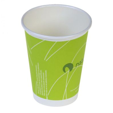 Naturesse Kaffeebecher aus Papier grün (1000 Stck)