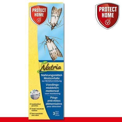 Protect Home 1 x 3 Stück Natria Nahrungsmittel-Motten Falle (Gr. Mittel)