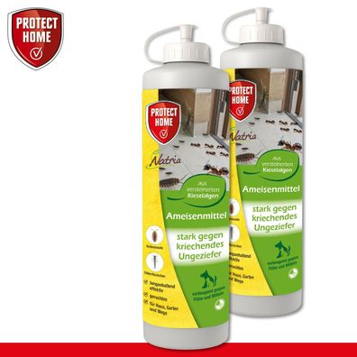 Protect Home 2 x 100 g Natria Ameisenmittel Kieselgur Diatomeenerde Siliziumoxid