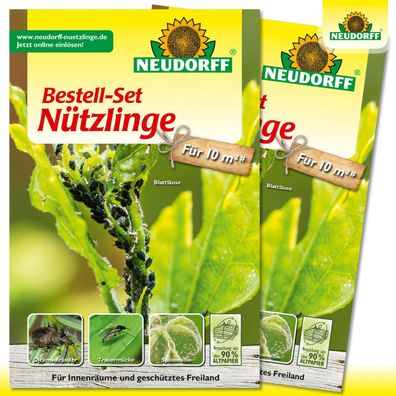Neudorff 2 x Bestell-Set Nützlinge gegen Schadinsekten für je 10 m²
