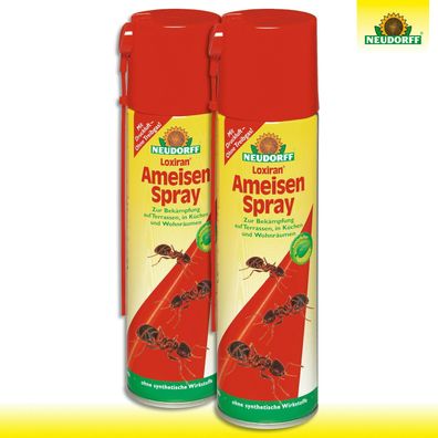 Neudorff Loxiran 2 x 400 ml AmeisenSpray mit Sprühröhrchen Bekämpfung Gift Haus