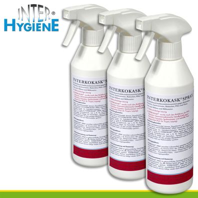 InterHygiene 3 x 500 ml Interkokask® Desinfektionsmittel Spray