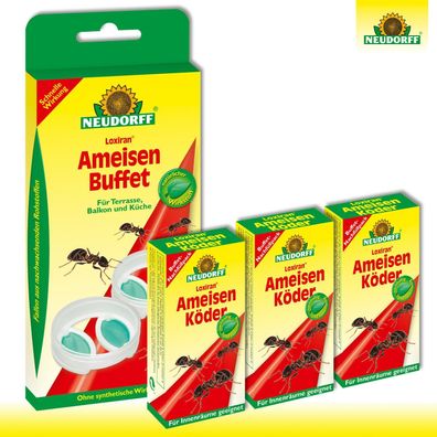 Neudorff Set: Loxiran AmeisenBuffets + 3x AmeisenKöder Refill Garten Terrasse