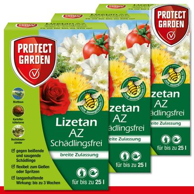 Protect Garden 3 x 75 ml Lizetan® AZ Schädlingsfrei