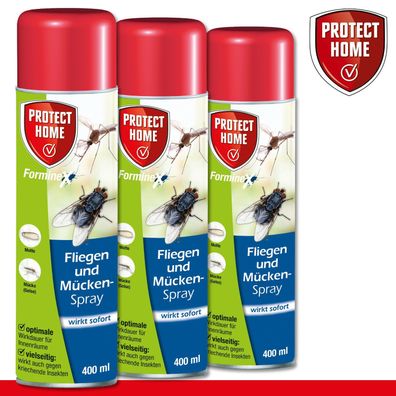 Protect Home 3 x 400 ml FormineX Fliegen & Mückenspray