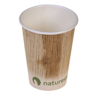 Naturesse Kaffeebecher aus Papier mit Palmblattaufdruck (1000 Stck)
