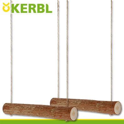 Kerbl 2x Hühnerschaukel aus Holz Beschäftigung Spielzeug Stallzubehör Hennen