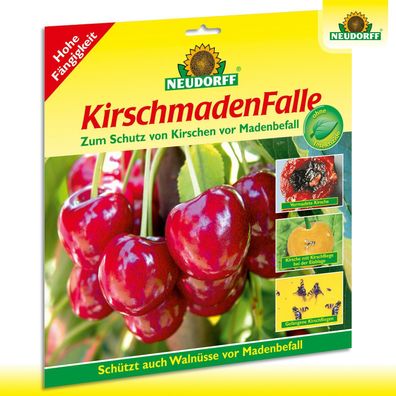 Neudorff 1 x 7 Stück KirschmadenFalle Leim Klebefänger Schutz Obstbaum Garten