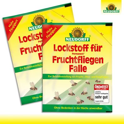 Neudorff 2 x 30 ml Lockstoff für Permanent FruchtfliegenFalle (Gr. Klein)