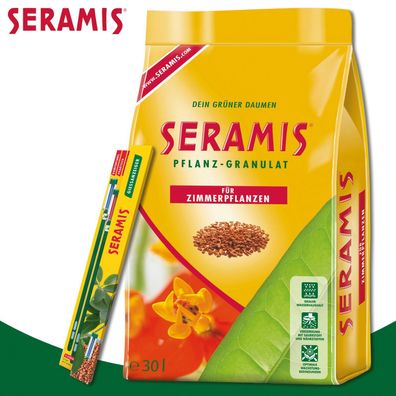 Seramis 2er Set: Pflanz-Granulat für Zimmerpflanzen + Gießanzeiger groß