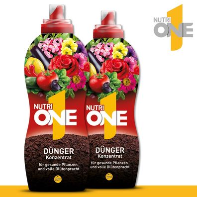 Solabiol 2 x 1000 ml NutriONE Dünger Konzentrat Universal Premium Blumen Gemüse