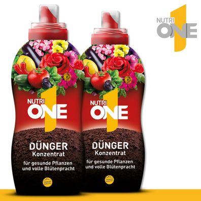 Solabiol 2 x 500 ml NutriONE Dünger Konzentrat Universal Premium Blumen Gemüse