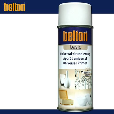 Kwasny Belton basic 400 ml Universal-Grundierung Weiß Spraylack Perfekter Grund