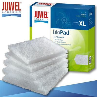 Juwel 1x 5 Stück bioPad Filterwatte XL Aquarium Filtermedien Schwamm Flies Watte