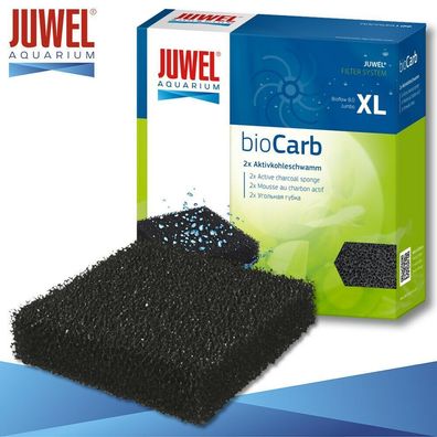 Juwel bioCarb 1x2 Stück Kohleschwamm XL Aquarium Filtermedien Schwamm Watte