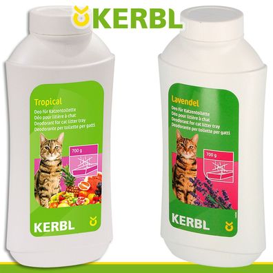 Kerbl Deo-Konzentrat für Katzentoilette Lavendel & Tropical Katzenstreu Duft