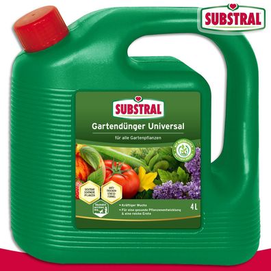 Substral 4L Gartendünger Universal im Kanister Wachstum Gemüse Pflanzen Pflege