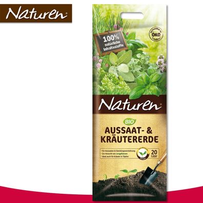 Substral Naturen 20 l Bio Aussaat- & Kräutererde Setzling Jungpflanze Anzucht