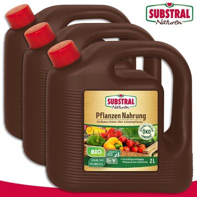 Substral Naturen 3 x 2 l Pflanzen Nahrung Bio