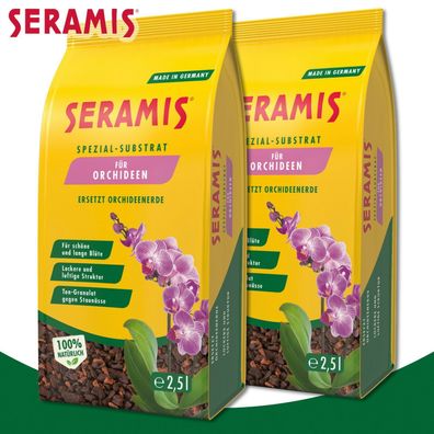 Seramis 2 x 2,5 Liter Spezial-Substrat für Orchideen | ersetzt Orchideenerde