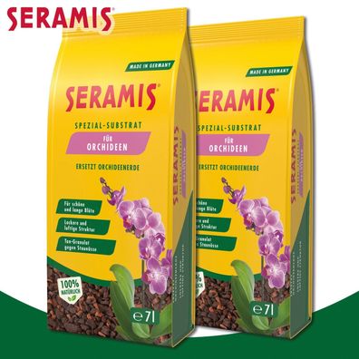 Seramis 2 x 7,0 Liter Spezial-Substrat für Orchideen | ersetzt Orchideenerde