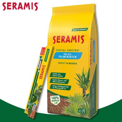 Seramis 2er-Set: 7 L Spezial-Substrat für Palmen + Gießanzeiger groß