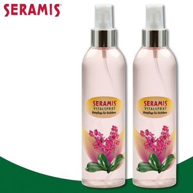 Seramis 2x 250ml Vitalspray Blattpflege für Orchideen Nährstoffe Stärkung Blumen