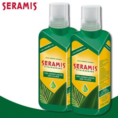 Seramis 2x 500 ml Vitalnahrung für Grünpflanzen und Palmen Nährstoffe Wachstum
