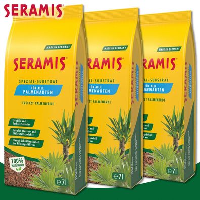 Seramis 3x 7L Spezial-Substrat Palme ersetzt Palmierende Nährstoffe Wachstum
