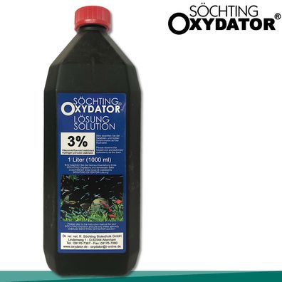 Söchting 1L Oxydator Lösung 3% Wasserstoffperoxid Teich Aquarium Algen Pflege