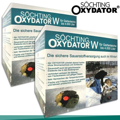 Söchting 2x Oxydator W für Gartenteiche bis je 4000L Wasserpflege Fische Algen