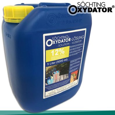Söchting 5L Oxydator Lösung 12% Wasserstoffperoxid Teich Aquarium Alge Pflege